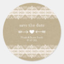 Search for lace save the date stickers Country