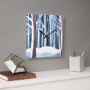 Recherche de hivernal horloges Aquarelle