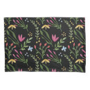 Search for floral watercolor pillowcases Black