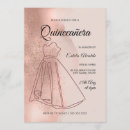 Search for elegant rose gold quinceanera invitations Pink