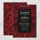 Search for goth red and black wedding invitations Elegant