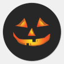 Search for pumpkin face stickers Scary