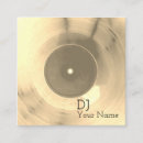 Recherche de vinyl record business cards Musicien