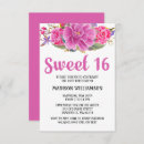 Search for watercolor sweet 16 invitations Pretty
