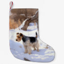 Search for fox christmas stockings Wire fox terrier