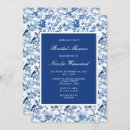 Recherche de blue flowers bridal shower invitations Chinoiserie