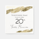 Search for high school reunion napkins Gold