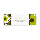 Search for retro floral return address labels Flower
