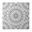Recherche de motif mandala carreaux Fleurs