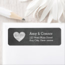 Search for rustic hearts return address labels Couple