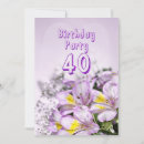 Search for 40 year old birthday invitations Party