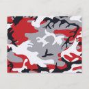 Recherche de camouflage rouge cartes postales Pour tous