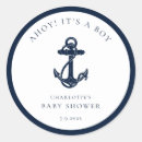 Search for anchor baby shower stickers Navy blue