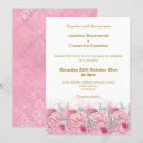 Recherche de conception de damassé invitations Fleurs