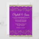 Search for purple lace wedding invitations Country