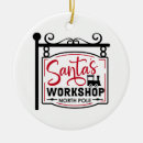 Search for santa workshop ornaments North pole