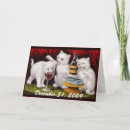 Search for vintage cat new years cards Party
