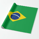 Recherche de drapeau du brésil papier cadeau Jaune