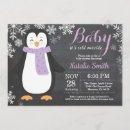 Recherche de pingouin de bébé Baby shower d'hiver