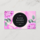 Search for bath bomb business cards Pink