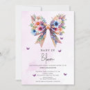 Recherche de bow baby girl shower invitations Bébé en fleurs