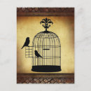 Recherche de oiseau cage cartes postales Cage à oiseaux