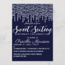 Search for navy blue diamond invitations Bling