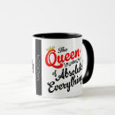 Search for queen of the office mugs Humour
