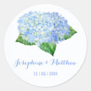 Search for hydrangea wedding stickers Blue