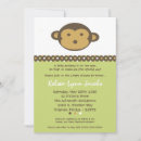 Search for monkey baby shower invitations Neutral