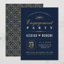 Search for navy and gold engagement party invitations Classic