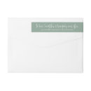 Search for wrap around wedding return address labels Sage green