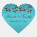 Search for heart shaped floral stickers Turquoise