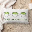 Recherche de matcha coussins Vert