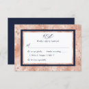 Search for navy and rose gold rsvp cards Luxury