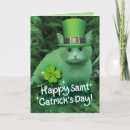 Search for cat st patricks day cards Leprechaun