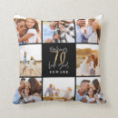 Search for 70th birthday pillows Script