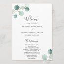 Search for eucalyptus wedding programs Watercolor