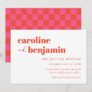 Search for hot pink and orange wedding invitations Unique