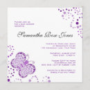 Search for violet baby shower invitations Butterfly