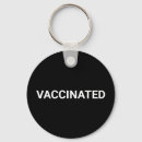 Search for vaccine keychains Black and white
