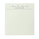 Search for green notepads Script