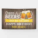 Search for rustic birthday banners Cheers and beers