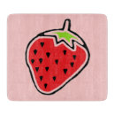 Recherche de fraises rouges planches à découper Blanc