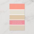Recherche de couleur de pêche cartes visite Customer