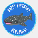 Recherche de requin drôle autocollants Océan