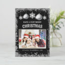 Search for silver glitter christmas cards Baubles