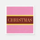 Search for red and white christmas napkins Pink