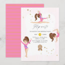 Search for gymnastics party invitations Glitter