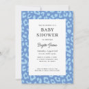 Search for leopard print baby shower invitations Blue